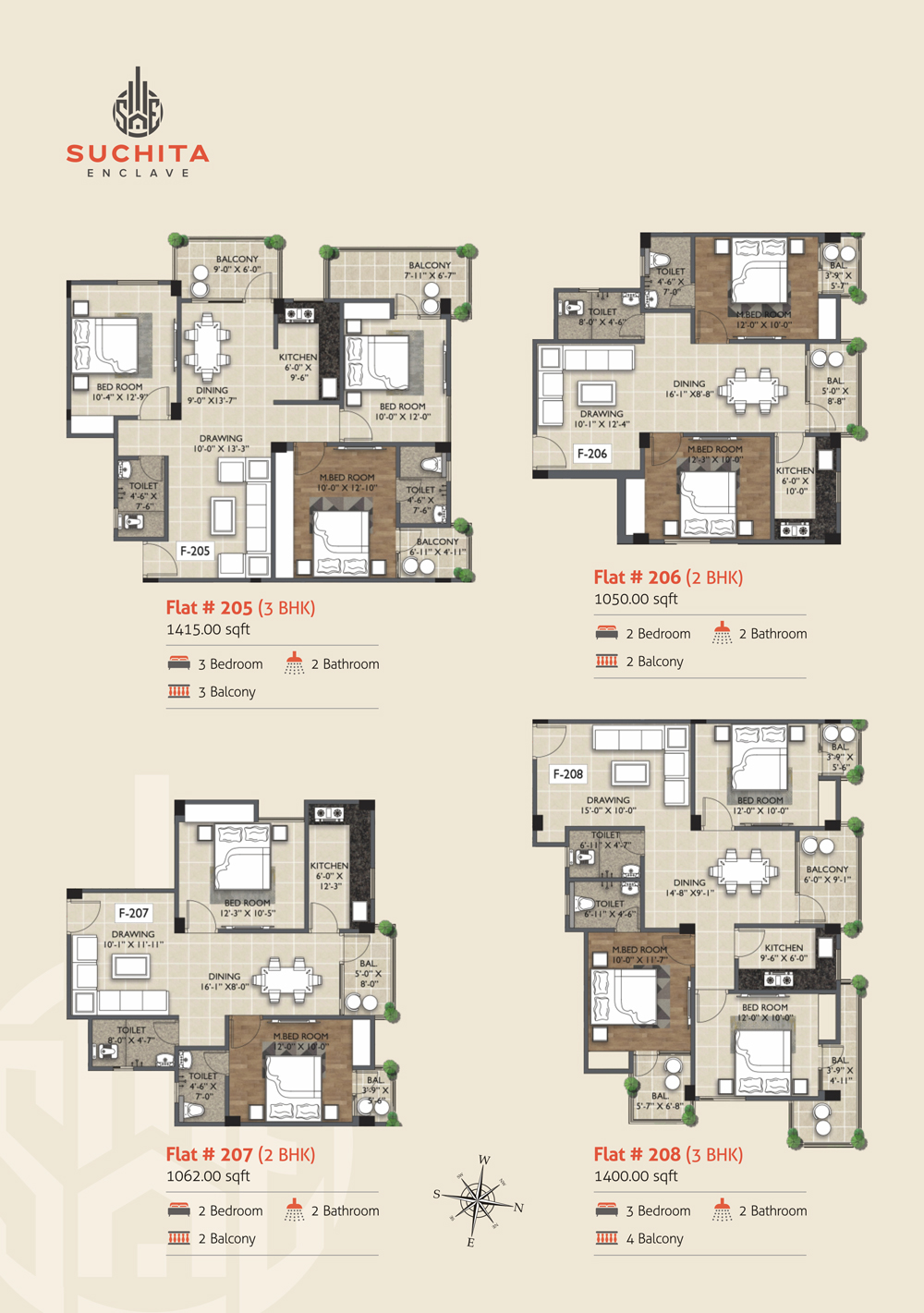 Suchita Enclave Floor Plan
